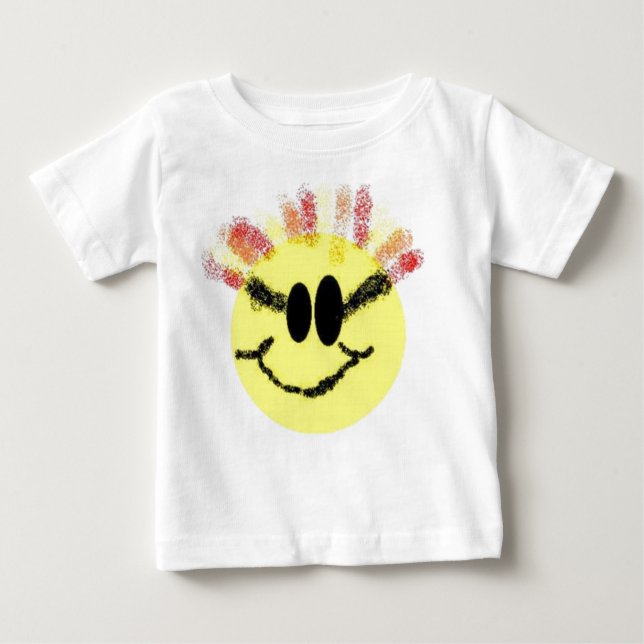 Camiseta Para Bebê Eu sou um bebê da luz do sol! Branco (Frente)
