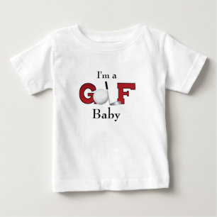 Camiseta Para Bebê Eu sou um bebê do golfe