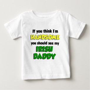 Camiseta Para Bebê Eu sou um belo Pai irlandês