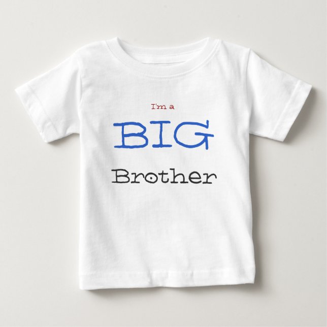 Camiseta Para Bebê Eu sou um big brother (Frente)