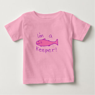 Camiseta Para Bebê Eu sou um depositário (o rosa)
