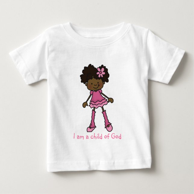Camiseta Para Bebê Eu sou um filho de Deus (Frente)