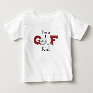Camiseta Para Bebê Eu sou um mini miúdo do golfe