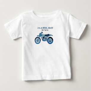 Camiseta Para Bebê Eu sou um moto rebelde T-Shirt