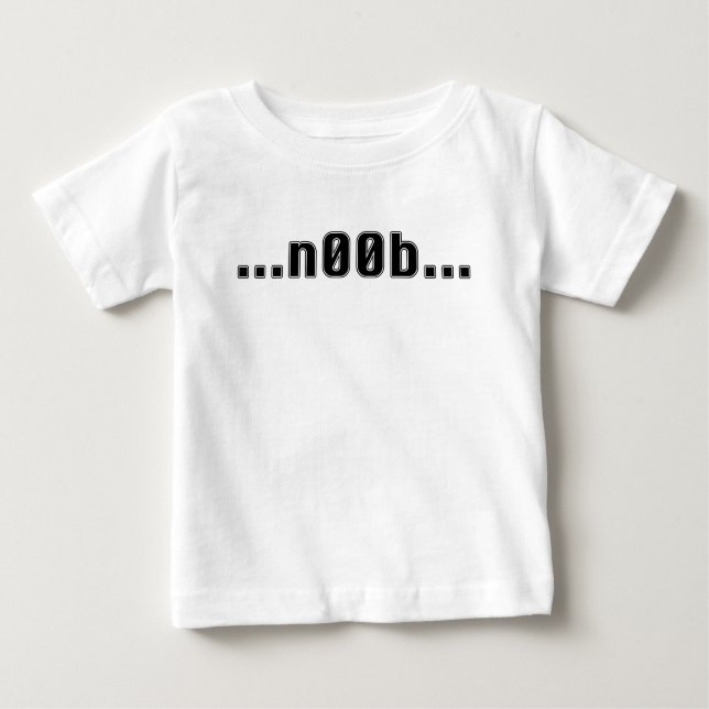 Camiseta Para Bebê Eu sou um n00b! (Frente)