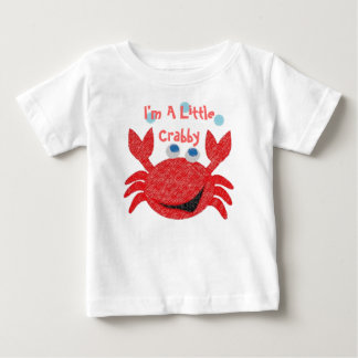 Camiseta Para Bebê Eu sou um pequeno caranguejo