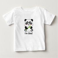 Eu sou Um, Primeiro Aniversário, Panda Bebê Fofo