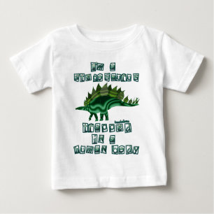 Camiseta Para Bebê Eu sou um Stegosaurus
