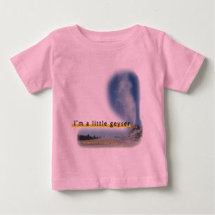 Camiseta Para Bebê Eu sou um t-shirt pequeno do geyser