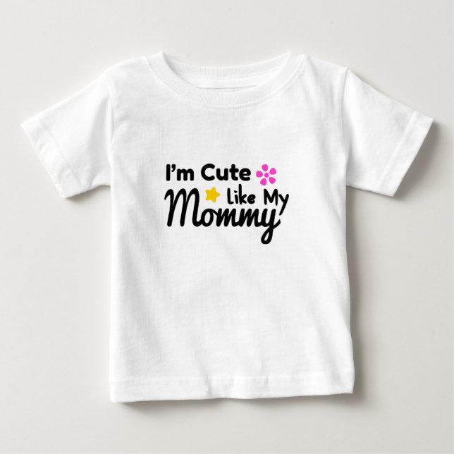 Camiseta Para Bebê Eu sou um Tee Cute Ruffled (Frente)