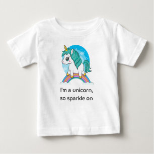 Camiseta Para Bebê Eu sou um unicórnio