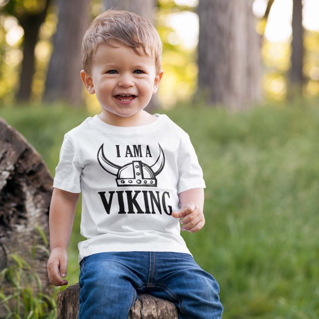 Camiseta Para Bebê Eu Sou Um Viking (I am a viking baby shirt)