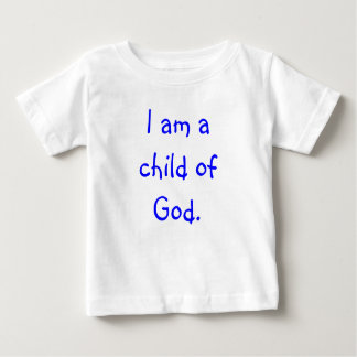 Camiseta Para Bebê Eu sou uma criança do deus