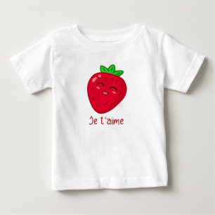 Camiseta Para Bebê Eu te amo