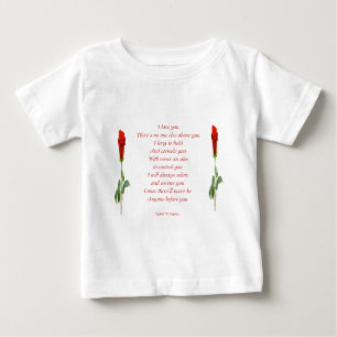 Camiseta Para Bebê Eu te amo