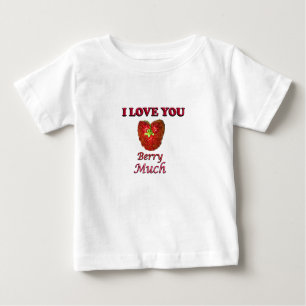 Camiseta Para Bebê Eu Te Amo Muito