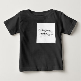 Camiseta Para Bebê Eu te amo na Lua e de volta