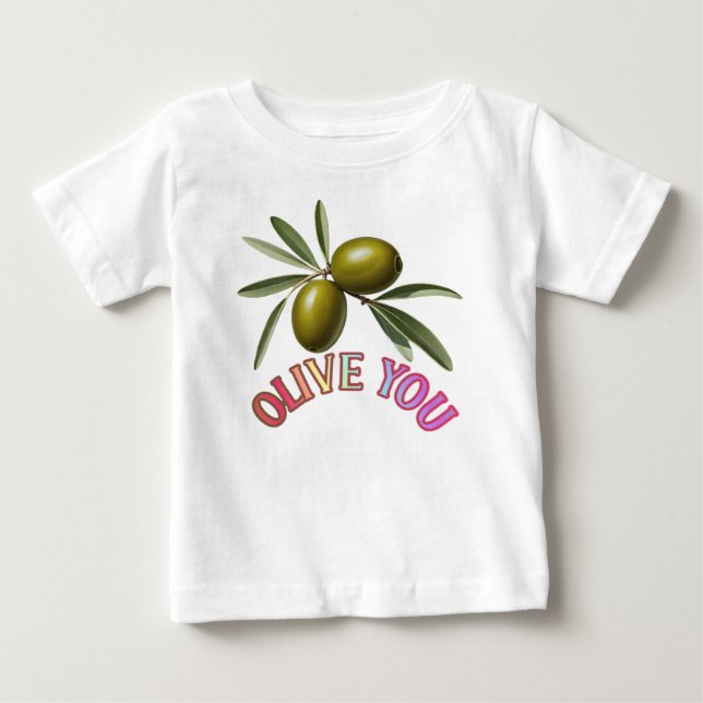 CAMISETA PARA BEBÊ EU TE AZEITONO (Frente)
