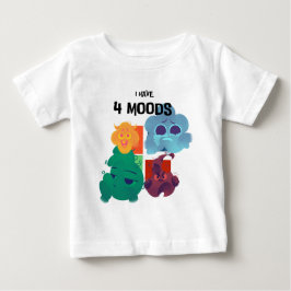 Camiseta Para Bebê Eu Tenho 4 Motivos