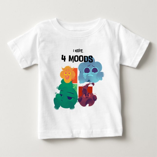Camiseta Para Bebê Eu Tenho 4 Motivos (Frente)