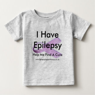 Camiseta Para Bebê Eu Tenho Epilepsia Me Ajude A Encontrar Um Cure
