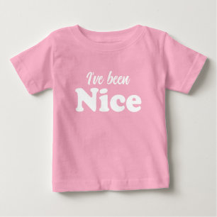 Camiseta Para Bebê Eu tenho sido um bom Natal engraçado