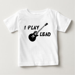 Camiseta Para Bebê Eu Toco Violão De Chumbo