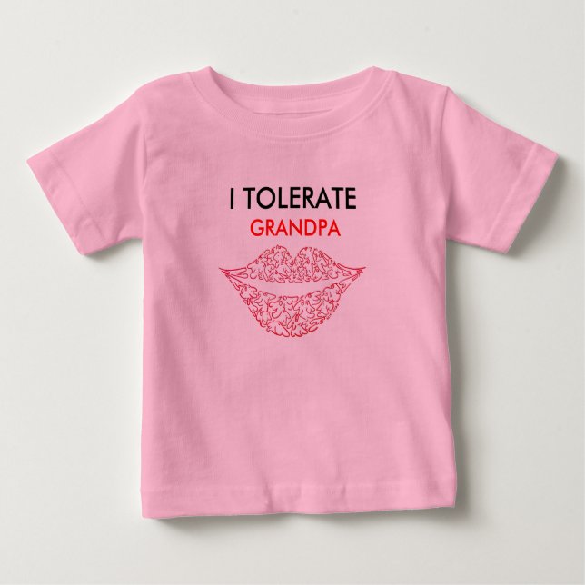 CAMISETA PARA BEBÊ EU TOLERO, VOVÔ (Frente)