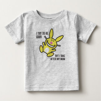 Camiseta Para Bebê Eu tomo após minha mamã