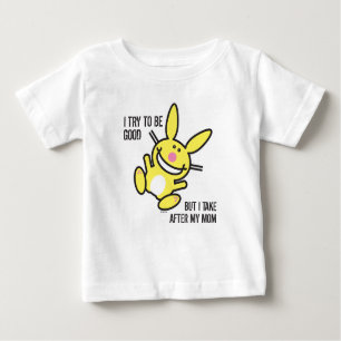 Camiseta Para Bebê Eu tomo após minha mamã