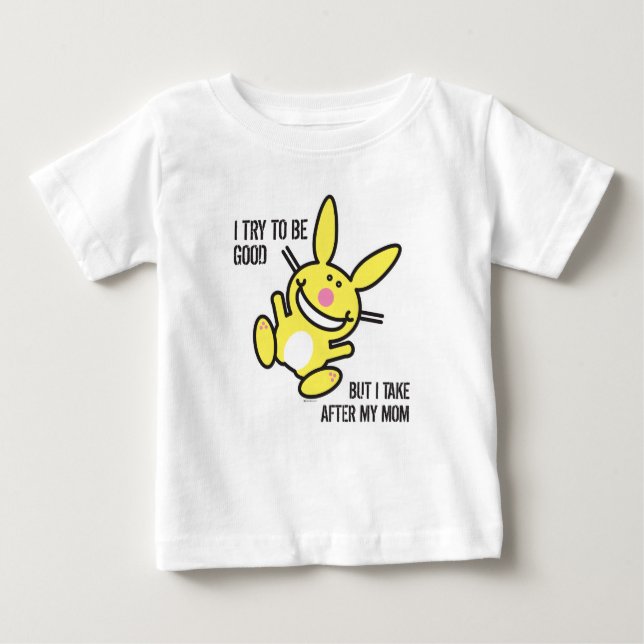 Camiseta Para Bebê Eu tomo após minha mamã (Frente)