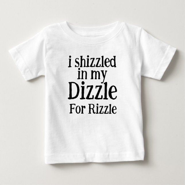 Camiseta Para Bebê Eu vi minha tontura por Rizzle Engraçado Mãe (Frente)
