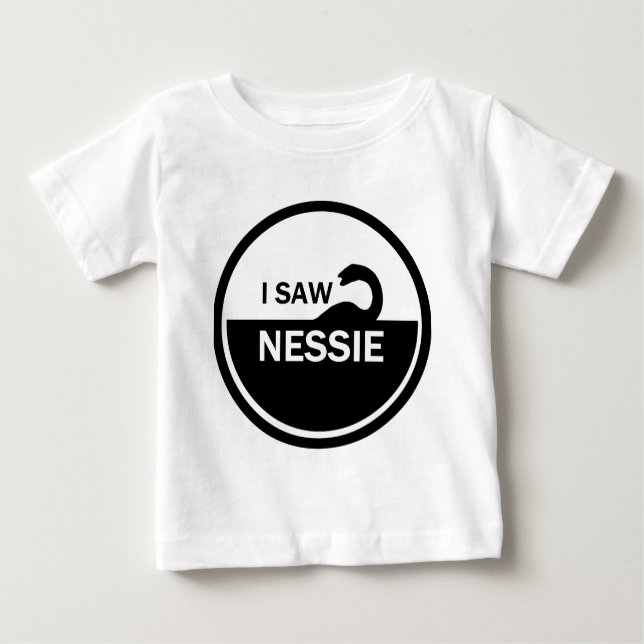 CAMISETA PARA BEBÊ EU VI O NESSIE - MONSTRO DE LOCH NESS (Frente)