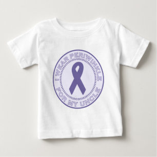 Camiseta Para Bebê Eu visto a pervinca para meu tio