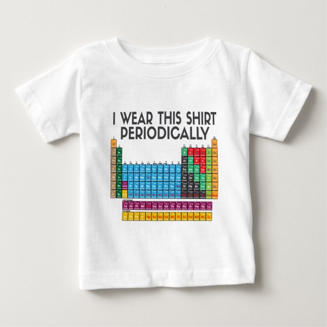 Camiseta Para Bebê Eu visto este periòdicamente (Frente)