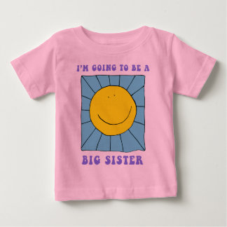 Camiseta Para Bebê Eu vou ser uma grande irmã T-Shirt