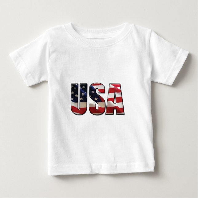 CAMISETA PARA BEBÊ EUA (Frente)