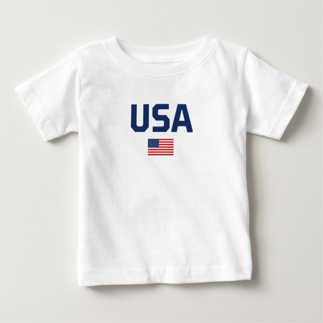 CAMISETA PARA BEBÊ EUA (Frente)