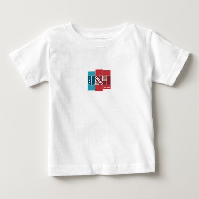 CAMISETA PARA BEBÊ EUA 250º  (Frente)