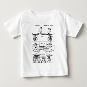 Camiseta Para Bebê EUA de patinagem