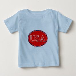 Camiseta Para Bebê EUA Red White e Blue 3 O MUSEUM Zazzle presentes