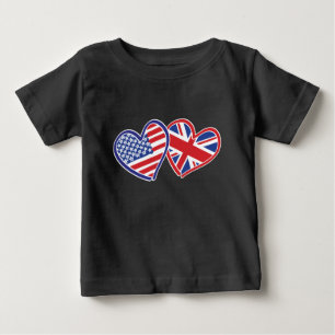 Camiseta Para Bebê EUA — UK-Love