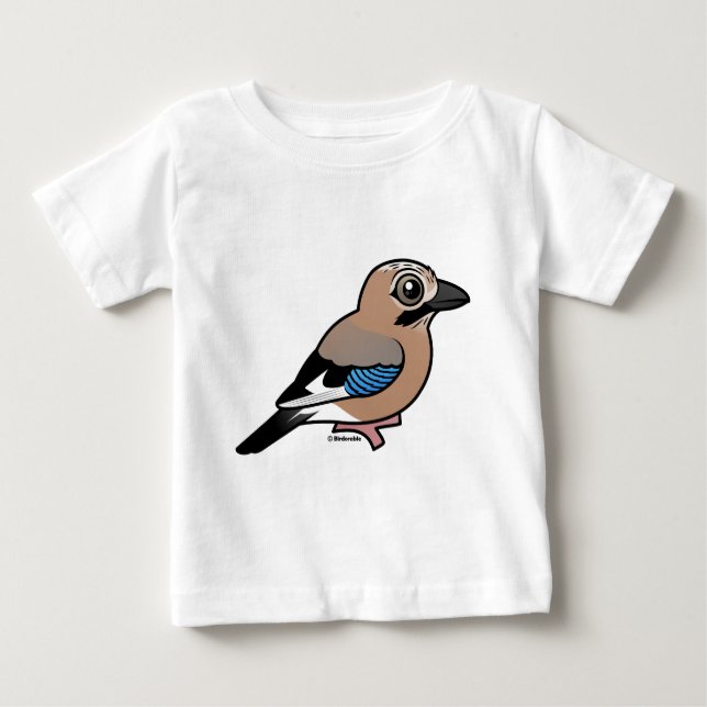 Camiseta Para Bebê Eurasian Jay (Frente)