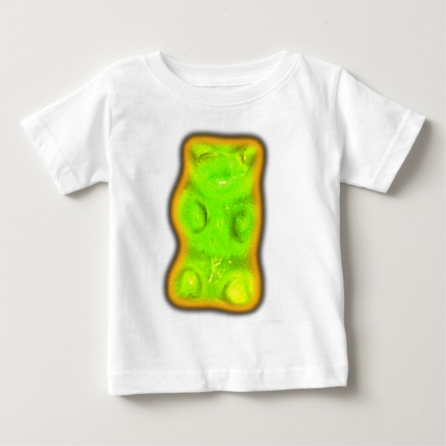 Camiseta Para Bebê Evil gummy bear (Frente)