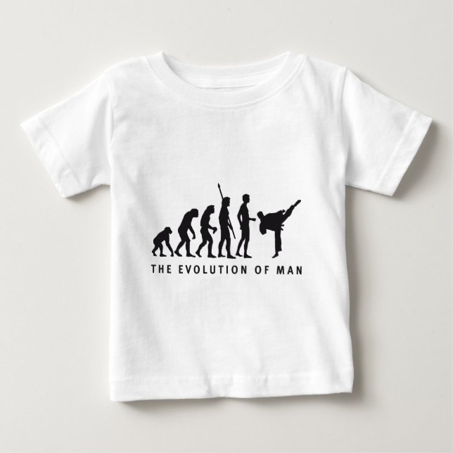 Camiseta Para Bebê evolution martial arts (Frente)