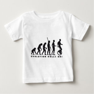 Camiseta Para Bebê evolution unicycle