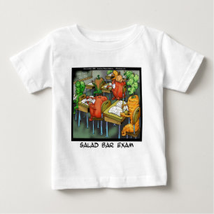 Camiseta Para Bebê Exame da Barra de Salada Engraçado
