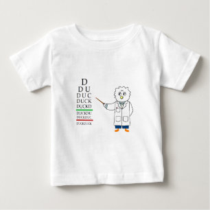 Camiseta Para Bebê Exame de olho (optometrista)