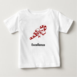 Camiseta Para Bebê Excelência do Candy Cane