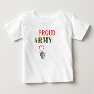 Camiseta Para Bebê Exército Paratrooper Ortoado Mãe Roupa